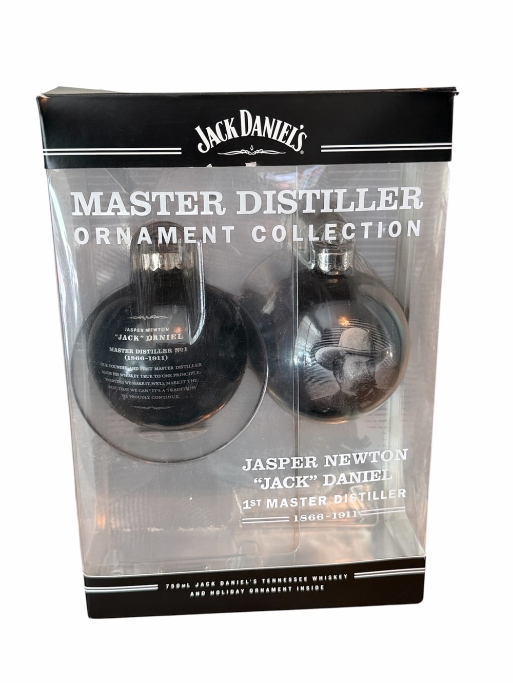 Jack Daniel’s Master Distiller Ornament Set Of 2 Tennessee Whiskey New in Box